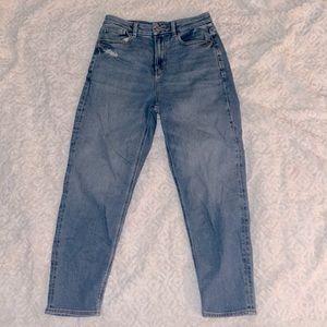 size 2 short, american eagle mom jeans